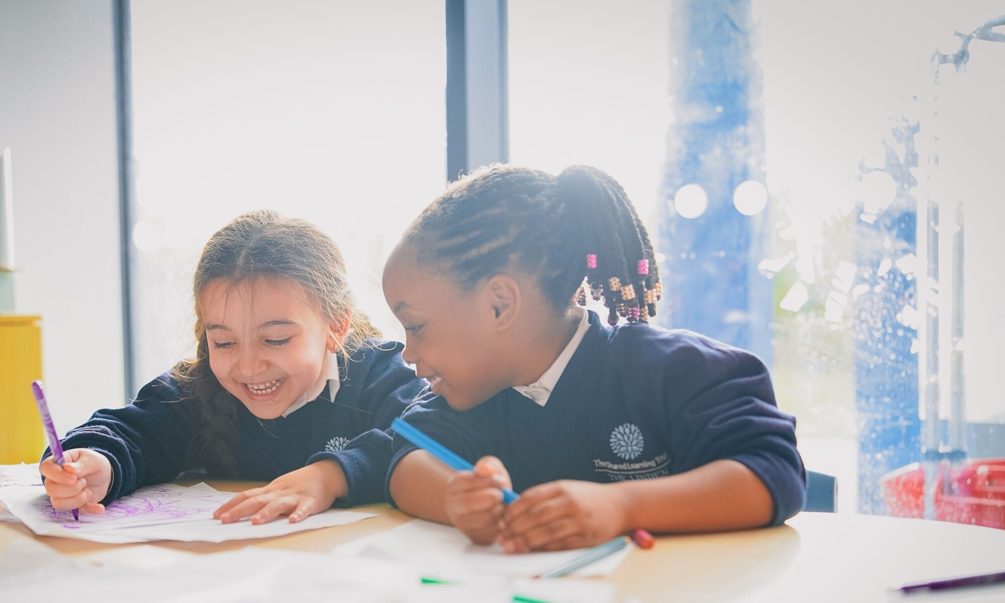 The Linden Academy Students reading together