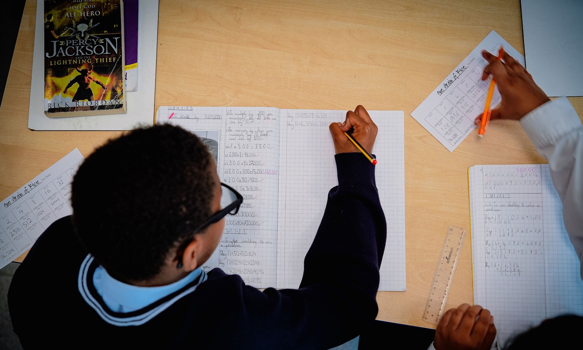 The Linden Academy student writing