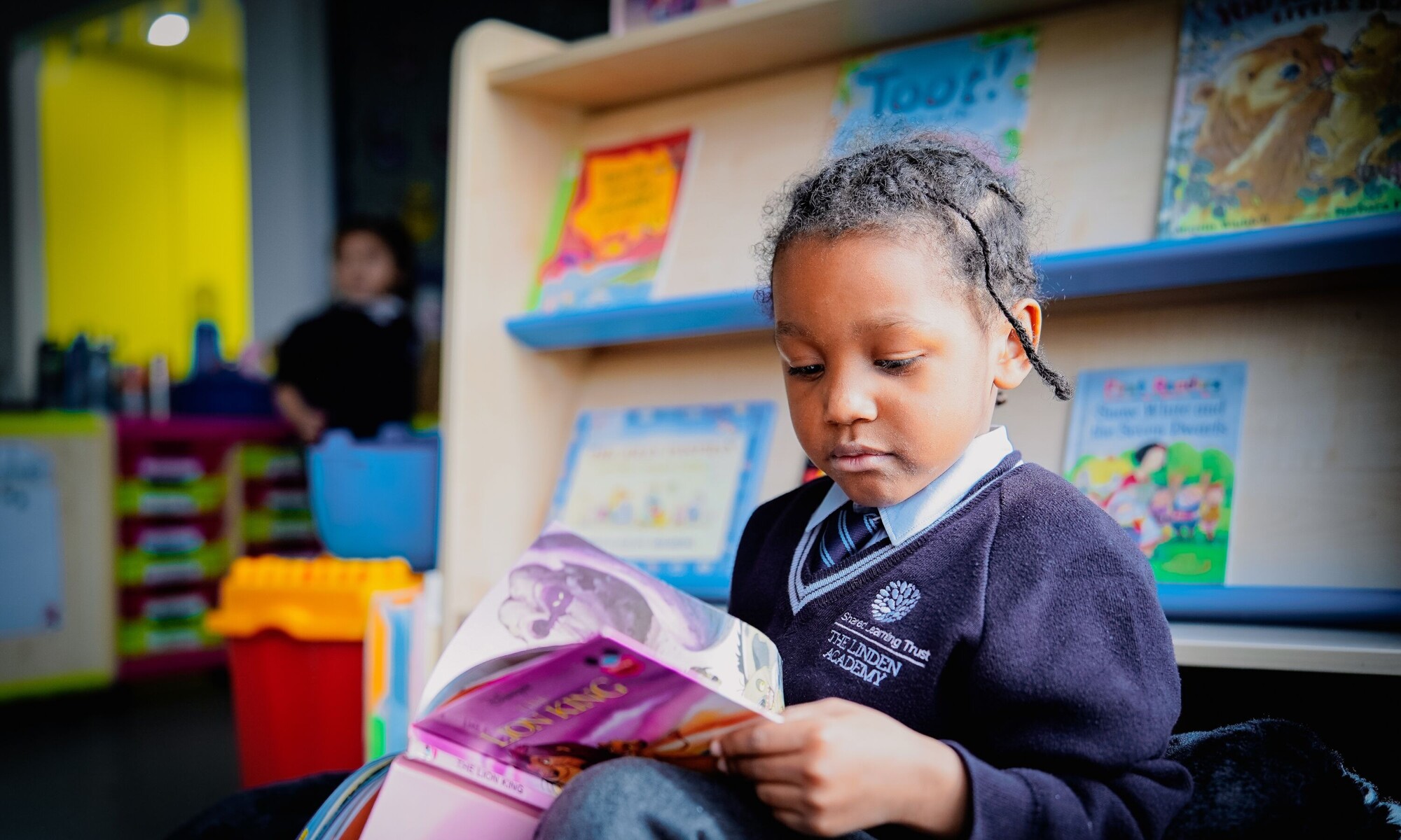 The Linden Academy student reading